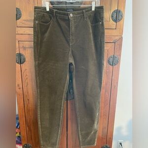 Talbots corduroy jegging. Olive green, size 12. Worn once.